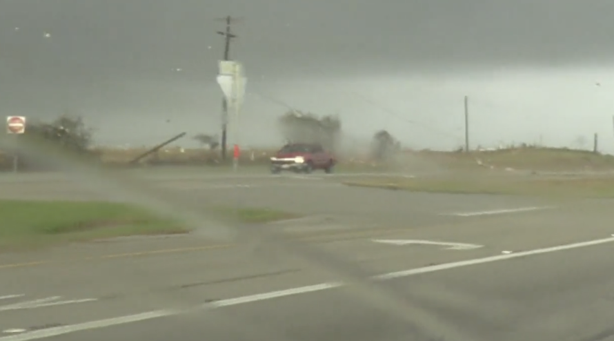 Tornado Tosses Truck, No Big Deal For Texas Teen