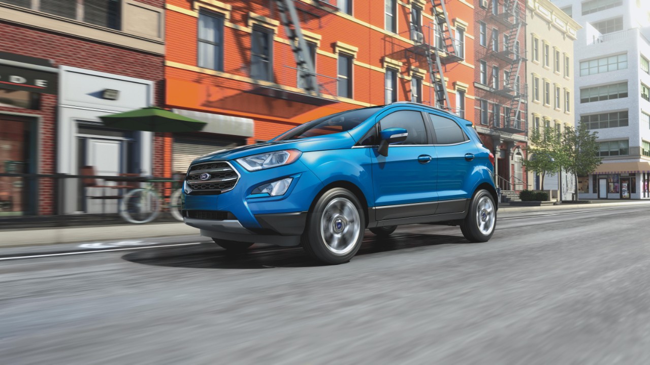 Crossovers, like this Ford EcoSport are some of the best selling used cars going into August.